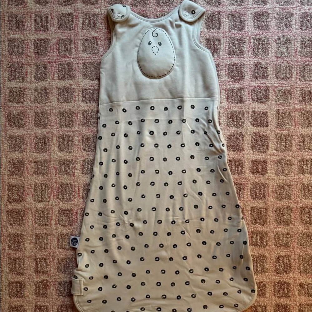 Nested Bean Cream and Black Sleep Sack